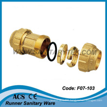 Brass Compression Fitting for PE Pipe (F07-103)